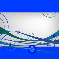 Image showing blue waves and circles