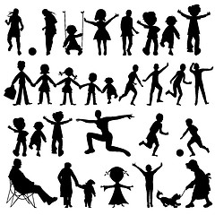 Image showing people black silhouettes