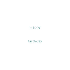 Image showing happy birthday abstract letters