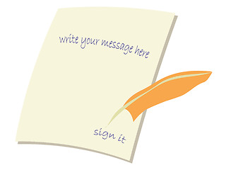 Image showing message card illustration