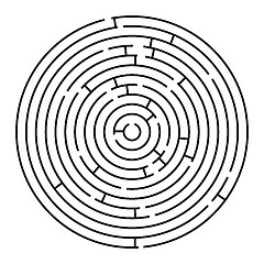 Image showing round maze