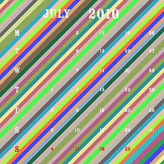 Image showing july 2010 - stripes