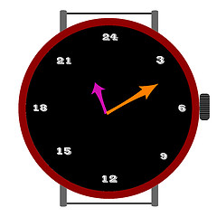 Image showing clock with 24 ours