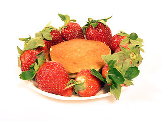 Image showing Strawberry Pancakes