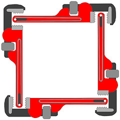 Image showing pipe wrench photo frame