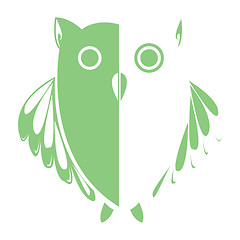 Image showing stylized owl (green)