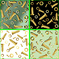 Image showing screws and nuts composition