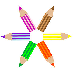 Image showing colored pencils