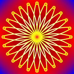 Image showing stylized sun background