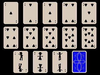 Image showing kids playing cards - spades