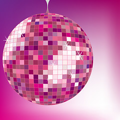 Image showing disco ball purple