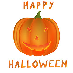 Image showing happy halloween pumpkin