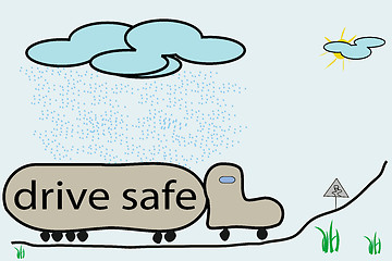 Image showing drive safe illustration