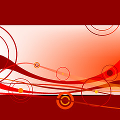 Image showing red waves and circles 2