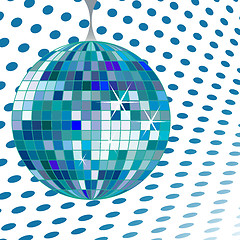 Image showing disco ball blue