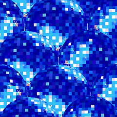 Image showing disco ball blue patern