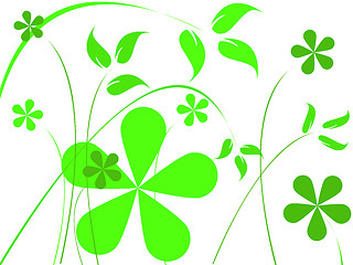 Image showing green flowers