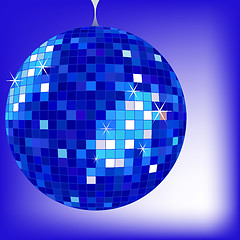 Image showing disco ball blue