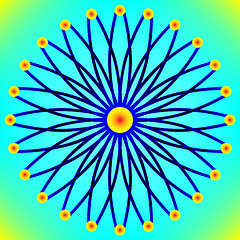 Image showing stylized sun background 2