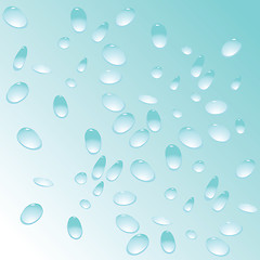 Image showing blue water drops pattern