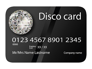 Image showing credit card disco black