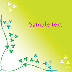 Image showing clover foliage with space for text