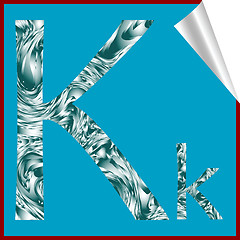 Image showing alphabet letter K