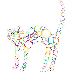 Image showing geometric cat