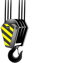 Image showing crane hook with room for text