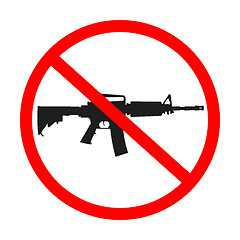 Image showing no guns allowed