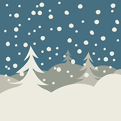 Image showing winter illustration card