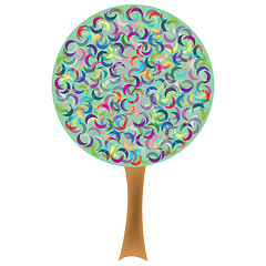 Image showing retro tree