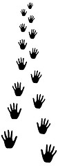 Image showing hands walking