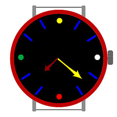 Image showing clock in colors