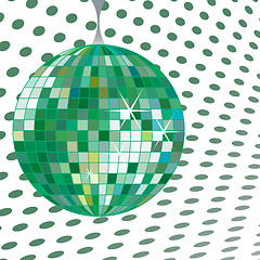 Image showing discoball green