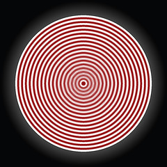 Image showing stylized red target