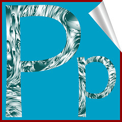 Image showing alphabet letter P