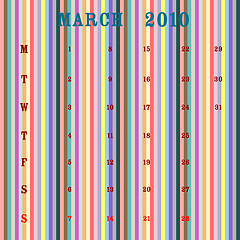 Image showing march 2010 - stripes