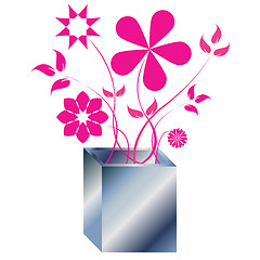Image showing pink flowers arrangement