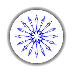 Image showing snow flake medallion 6