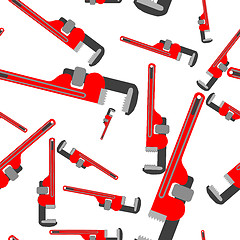 Image showing wrench pipe seamless pattern