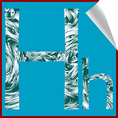 Image showing alphabet letter H