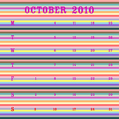 Image showing october 2010 - stripes