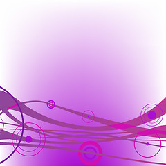 Image showing circle waves purple