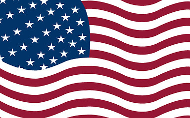 Image showing american flag vector