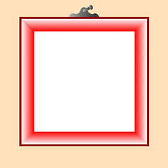 Image showing red frame for photo