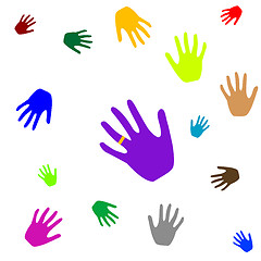 Image showing colored hands