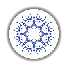 Image showing snow flake medallion