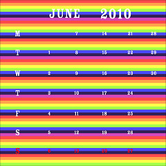 Image showing june 2010 - stripes