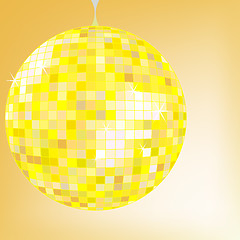 Image showing disco ball yellow